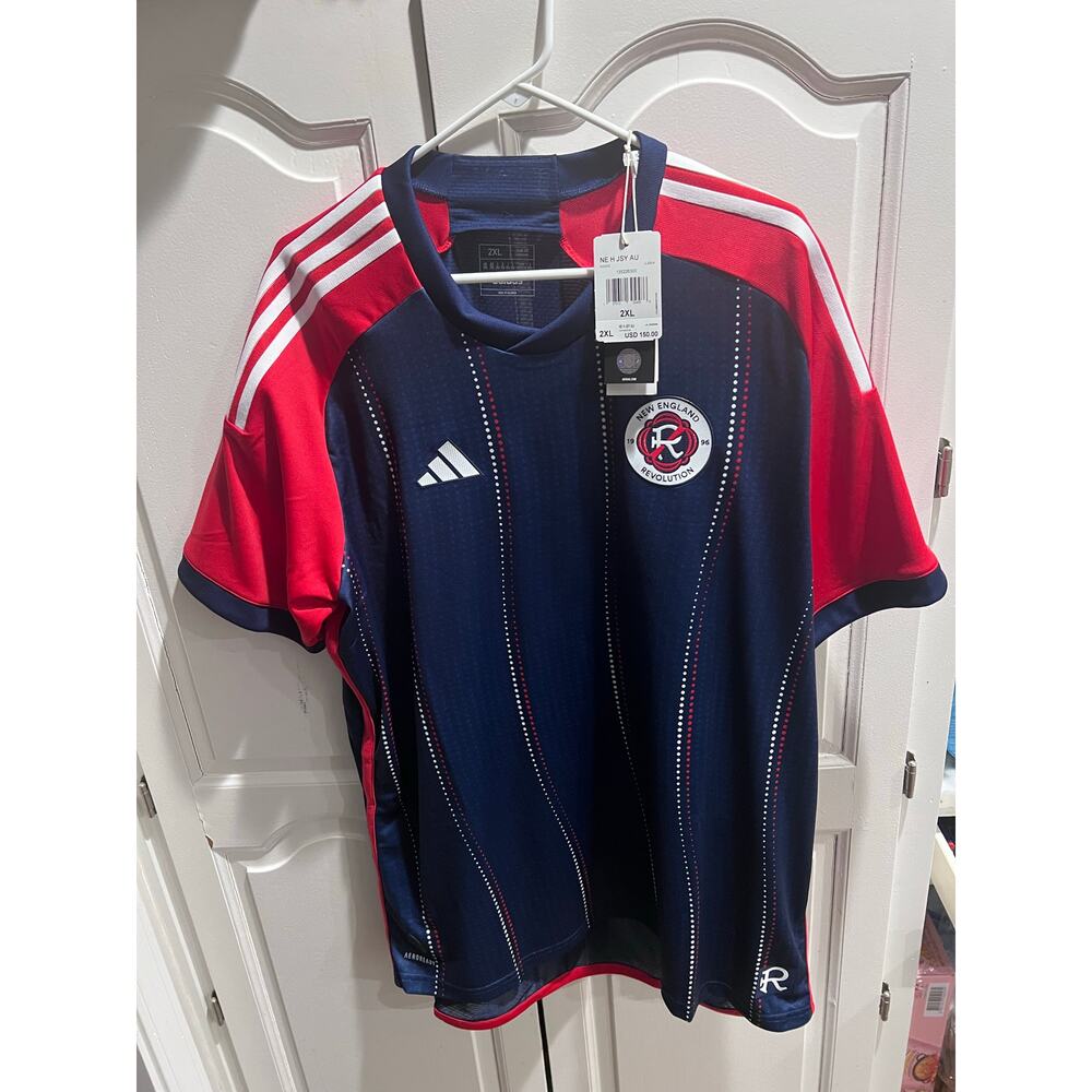 Adidas New England Revolution 2024/25 Home Authentic Jersey 2XL MLS NWT